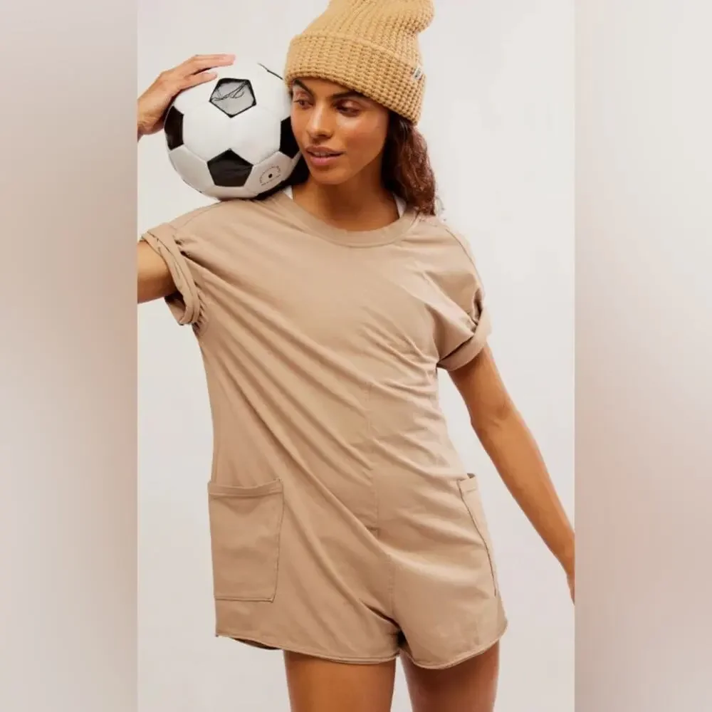 Free People Hot Shot Tee Romper M